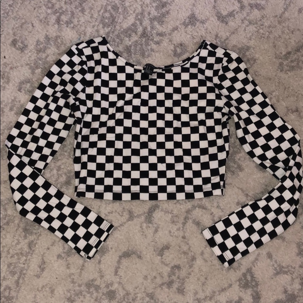 Forever 21 long sleeve crop top